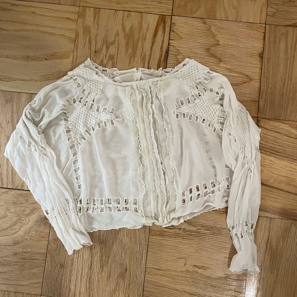Tularosa size xs eyelet top